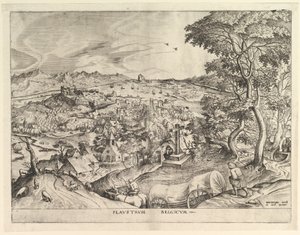 Belgialainen Wagon Plaustrum Belgicum Large Landscapesista, n. 1555-56.