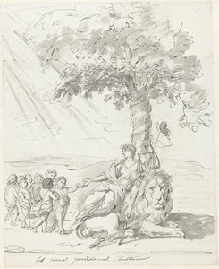Kansanhallitus perustettu, koristelu Amstelveldissä, 1795 Uusi väliaikainen johtokunta (kohteen nimi) tekijältä Johannes van Dregt (rejected attribution)