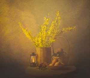 Kultainen kevät – asetelma