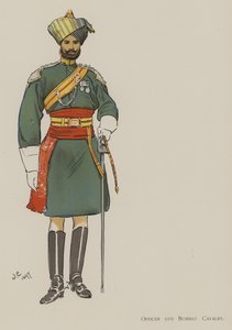 Upseeri 6. Bombay Cavalry (Black Litho)