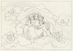 Taivaalliset meteorit, Paratiisi, Canto 30 (kaiverrus) tekijältä John (after) Flaxman