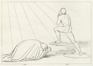 Foresen korkeus, Kiirastuli, Canto 23 (kaiverrus) tekijältä John (after) Flaxman