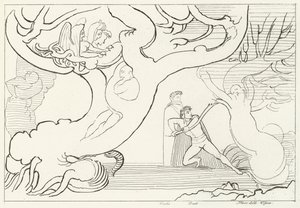 Harpioiden metsä, Inferno, Canto 13 (kaiverrus) tekijältä John (after) Flaxman