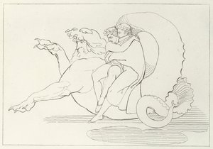 Gerion, Inferno, Canto 17 (kaiverrus) tekijältä John (after) Flaxman