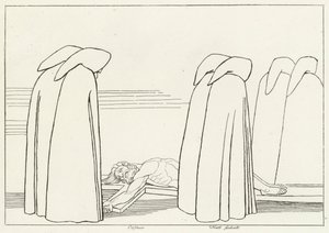 Tekopyhät, Inferno, Canto 23 (kaiverrus) tekijältä John (after) Flaxman