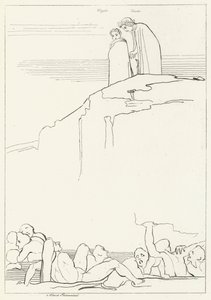 Malebolgia, Inferno, Canto 18 (kaiverrus) tekijältä John (after) Flaxman