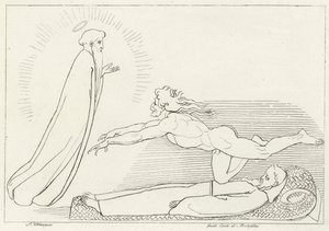 Kilpailu Guido De Montefeltrolle, Inferno, Canto 27 (kaiverrus) tekijältä John (after) Flaxman