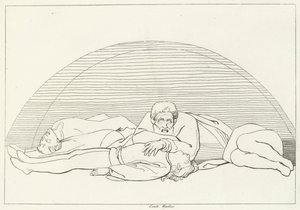 Ugolinon kuolema, Inferno, Canto 33 (kaiverrus) tekijältä John (after) Flaxman