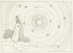 The Empyreum, Paradise, Canto 28 (kaiverrus) tekijältä John (after) Flaxman
