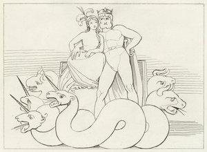 Kirkon juonittelut, Kiirastule, Canto 32 (kaiverrus) tekijältä John (after) Flaxman