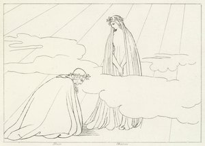 Kuun pallo, Paratiisi, Canto 2 (kaiverrus) tekijältä John (after) Flaxman