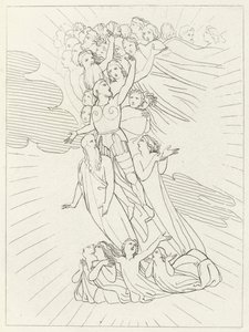 Planeetta Jupiter, Paratiisi, Canto 18 (kaiverrus) tekijältä John (after) Flaxman