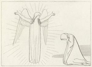 Tervehdys, Kiirastuli, Canto 10 (kaiverrus) tekijältä John (after) Flaxman