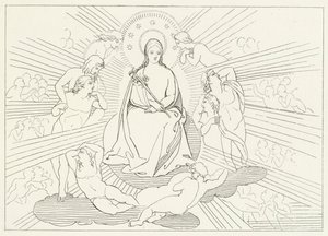 Neitsyt Maria, Paratiisi, Canto 31 (kaiverrus)