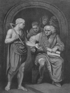 Viinitarhan herra, Matteus 20, säkeet 1-17 (kaiverrus)
