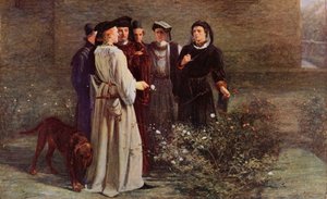 Shakespeare: Punainen ruusu ja valkoinen, Henry VI, osa I, näytös II, kohtaus 4 (värilitho)