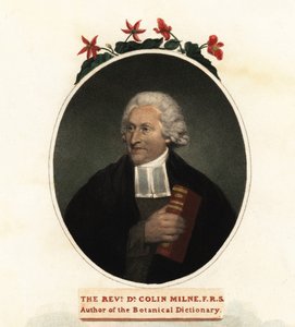 Kasvitieteilijä Colin Milnen muotokuva. 1806 (kaiverrus) tekijältä John (after) Russell