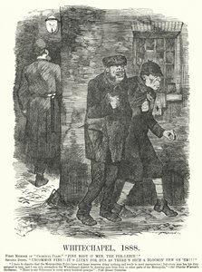 Punch sarjakuva: Whitechapel tekijältä John (after) Tenniel