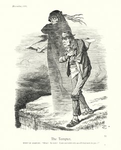 Sir John Tennielin sarjakuva: Tenniel Tenniel: The Tempter (kaiverrus): The Tempter (kaiverrus) tekijältä John (after) Tenniel