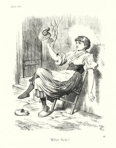 Sir John Tennielin sarjakuva: Mitä seuraavaksi (kaiverrus) tekijältä John (after) Tenniel