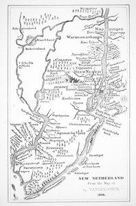 Siirtomaa-Amerikka: Hollannin Uuden Alankomaiden siirtomaa (litho) tekijältä John (after) Vanderbank