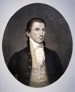 James Monroe (1758-1831) kaiverrus Asher Brown Durand (1796-1886) (värikaiverrus) tekijältä John (after) Vanderlyn
