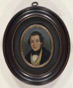 Miniatyyri: Muotokuva Abram Constablesta (1783-1862), taiteilijan veljestä (öljy levylle) tekijältä John (attr. to) Constable