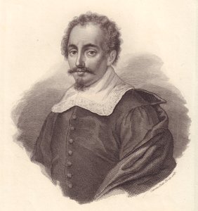 Italian maantieteilijä Jacopo Cantelli (1643-1695) muotokuva, Caterina Piotti-Pirolan kuparikaiverrus tekijältä Walter Charles Mills