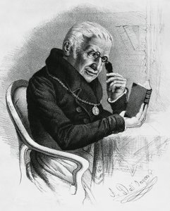 Lorenzo Rondolinin (1752-1844), italialaisen lääkärin ja kirjailijan muotokuva, piirustus Antonio Dall