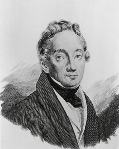 Pietro Collettan (1775-1831), italialaisen kenraalin ja historioitsijan muotokuva, kaiverrus tekijältä Walter Charles Mills
