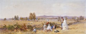 Fields Hollowayn vankilan takaosassa, Islington, Lontoo, 1859 tekijältä John Absolon