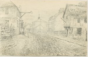 Rugeley Town: kynä- ja mustepiirustus, 26. marraskuuta 1813