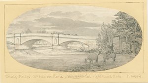 Wolseley Bridge: kynä- ja pesupiirustus, nd [1799-1854] (piirustus)