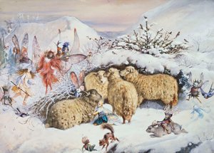 Keijuja lumessa tekijältä John Anster Fitzgerald
