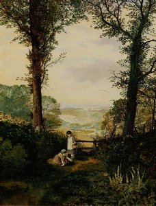A Burnsallin laakso, Wharfedale tekijältä John Atkinson Grimshaw