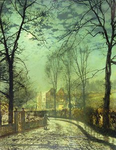 Kuunvalossa kulkeva tie, 19. vuosisata tekijältä John Atkinson Grimshaw