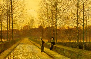Golden Gloamingissa, 1883 tekijältä John Atkinson Grimshaw