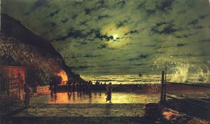 Harbour Flare, 1879 tekijältä John Atkinson Grimshaw