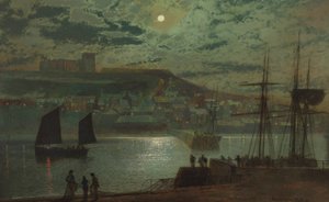 Whitbyn satama tekijältä John Atkinson Grimshaw
