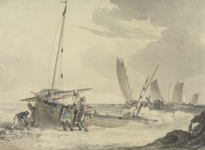 Kalastaja merelle, n. 1810 (wc kynällä ja musteella paperilla)