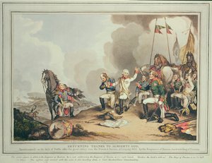 Paluu kiitos Kaikkivaltialle Jumalalle, 1814 tekijältä John Augustus Atkinson