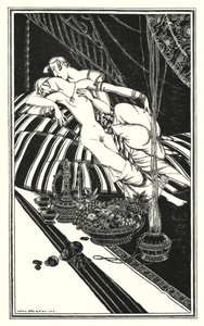 Lord Byronin kuvitus Don Juanille: Haidee ja Juan eivät olleet naimisissa, vika oli heidän, ei minun (litho)
