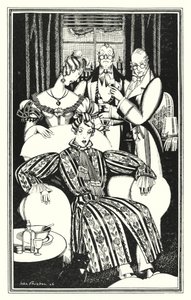 Lord Byronin kuvitus Don Juanille: En tiedä miten se oli, mutta hän sairastui (litho) tekijältä John Austen