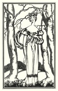 Lord Byronin kuvitus Don Juanille: Lady Adeline, Efesolaisten diaani (litho) tekijältä John Austen