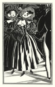 Lord Byronin kuvitus Don Juanille: Kävelypafialaiset, mukavia mutta moraalittomia (litho)