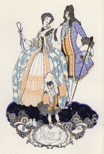 Kuvitus teokselle "Konnit posliinissa", 1800-luvun runojen sekalainen (värilitho) tekijältä John Austen