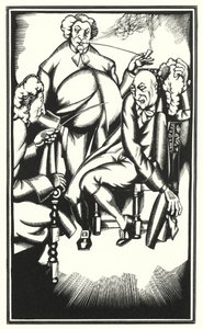 Laurence Sternen kuvitus Tristram Shandylle (litho) tekijältä John Austen