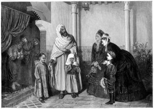 Esitys, Englantilaiset naiset vierailevat maurien talossa, 1875