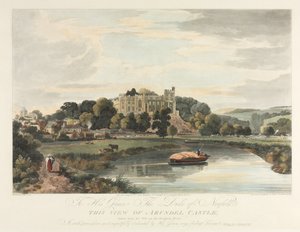 Tämä näkymä Arundelin linnalle, 1819. tekijältä John Baily
