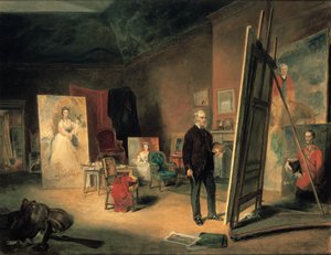 Sir Francis Grantin muotokuva studiossaan, 1866